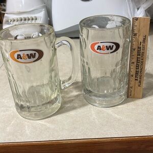 A&W mugs. Vintage. No chips.